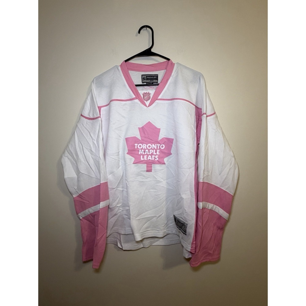 Women TORONTO MAPLE LEAFS PINK XL NHL LICENSED HOCKEY JERSEY